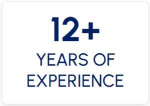 12+ years exp